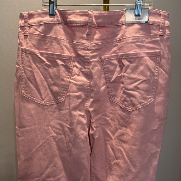 Tinseltown button fly hi rise flare Pink Jeans NWT 15 - Picture 6 of 11
